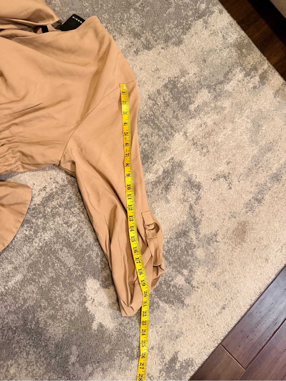 NWT Torrid Tan Drape-Front Trench Jacket - Picture 7 of 7